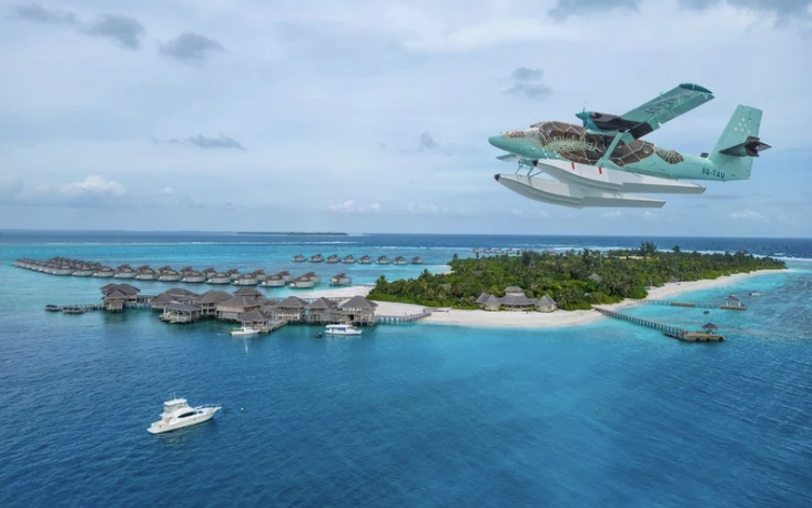 Vista aérea Six Senses Laamu.